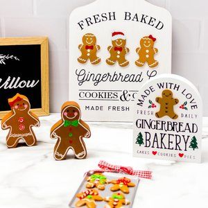 Gingerbread Christmas Decor Lot